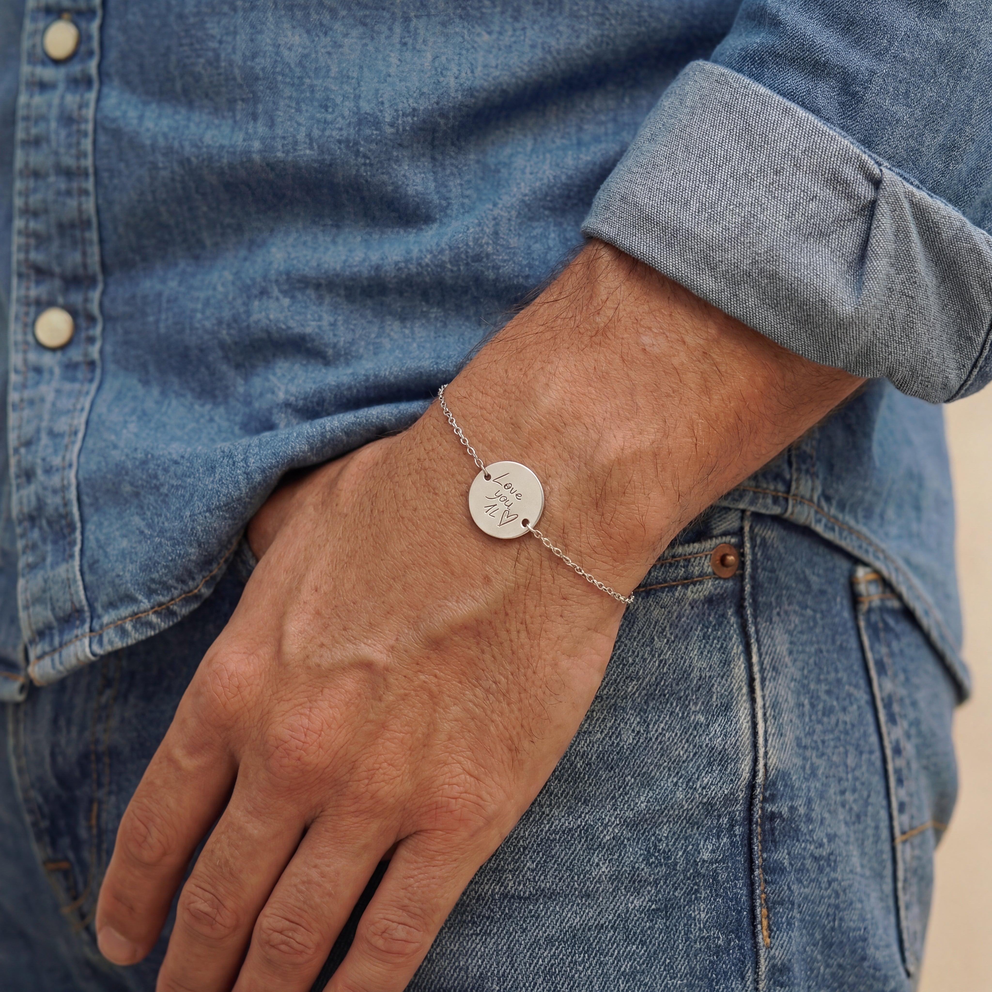 Bracelet personnalisé avec votre propre écriture/dessin