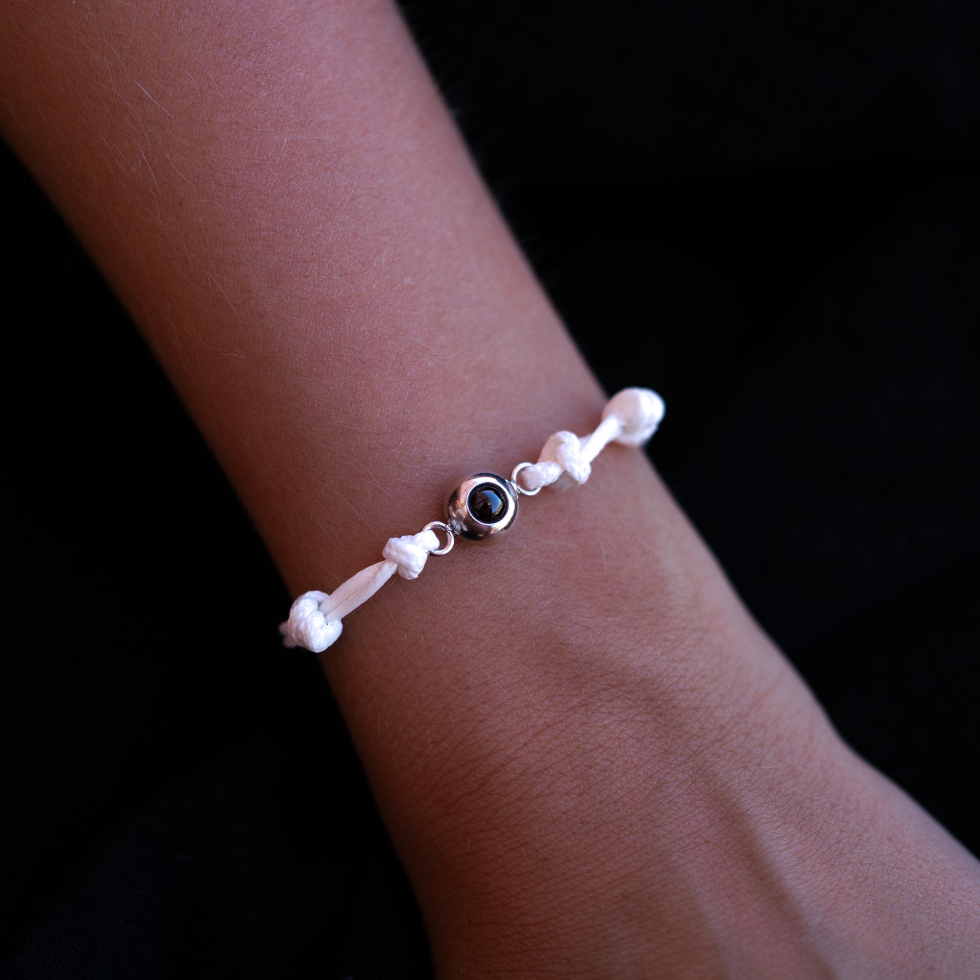 Bracelet photo personnalisé avec votre photo - Nœud marin