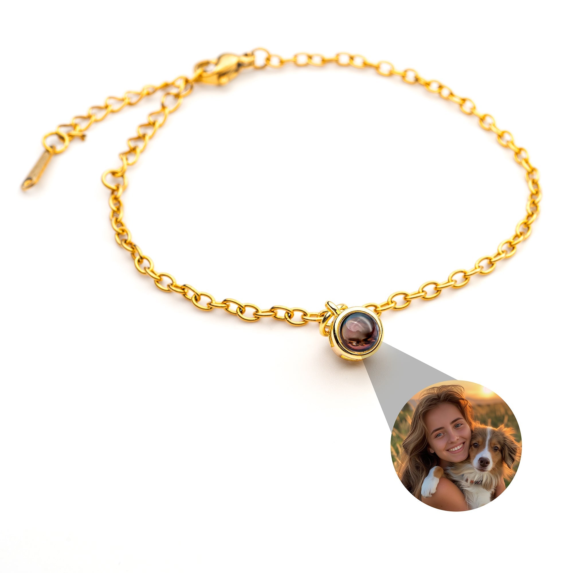 Bracelet photo personnalisé avec votre photo - délicat