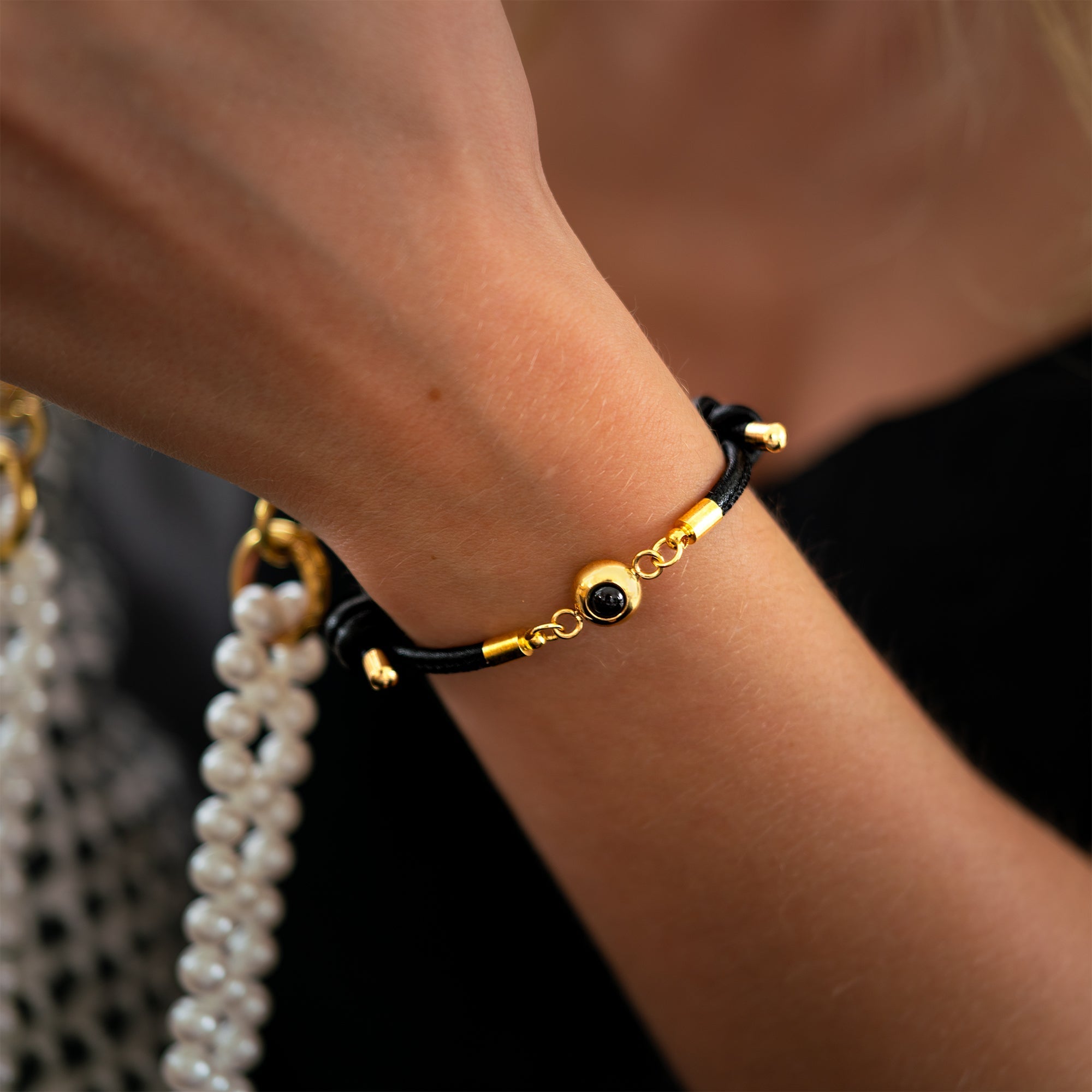 Bracelet photo personnalisé avec votre photo - cuir