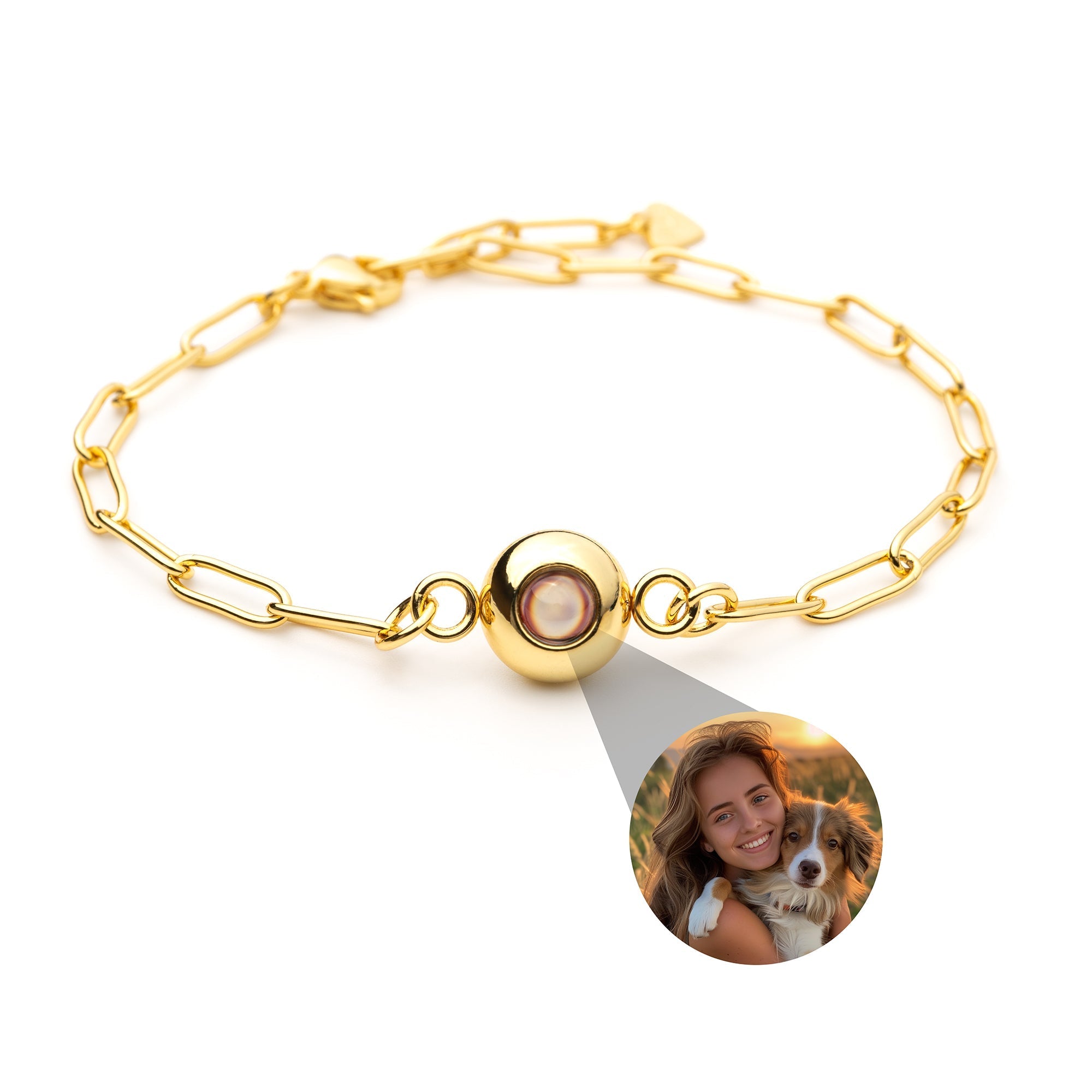 Bracelet photo personnalisé avec votre photo - Paperclip