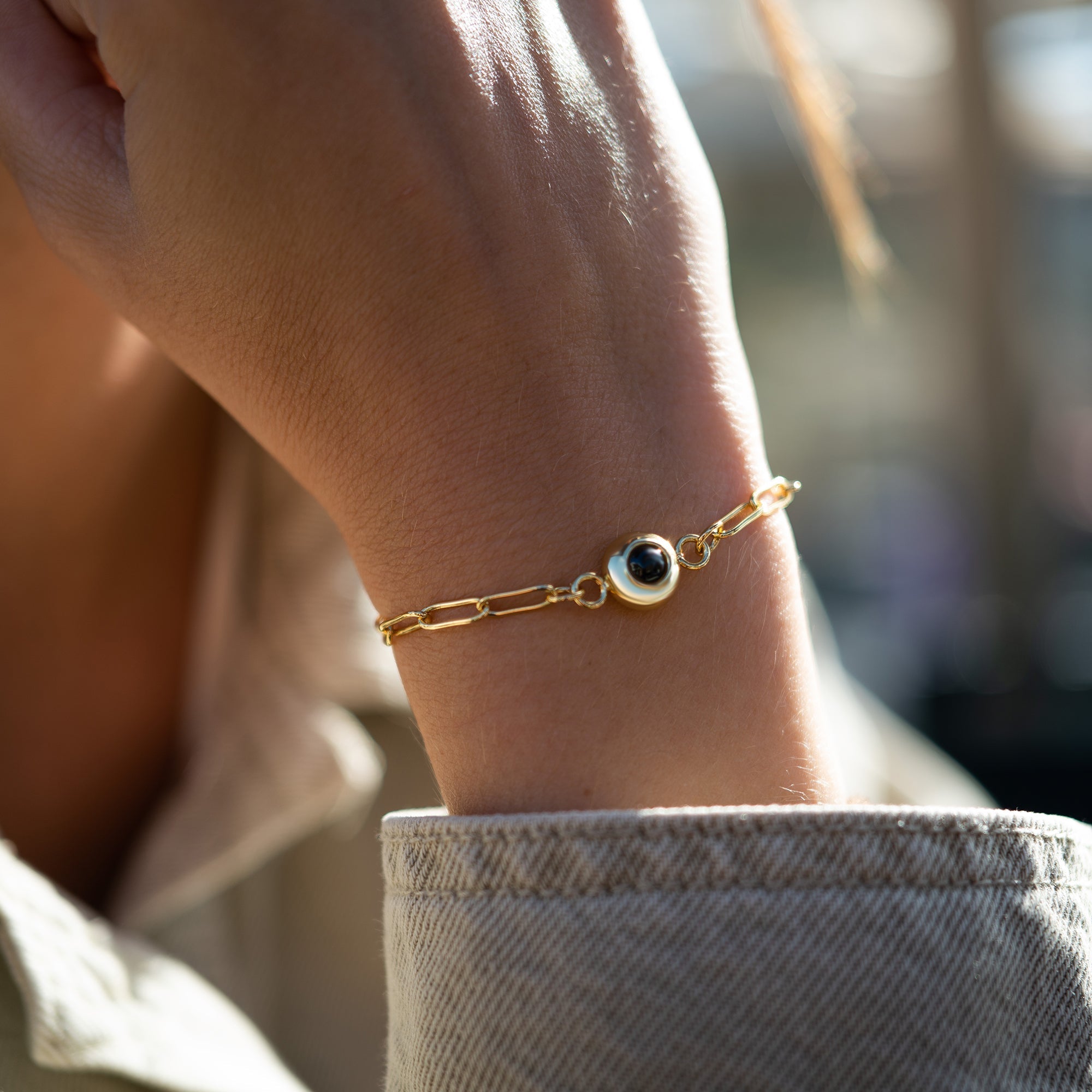 Bracelet photo personnalisé avec ta photo - Paperclip