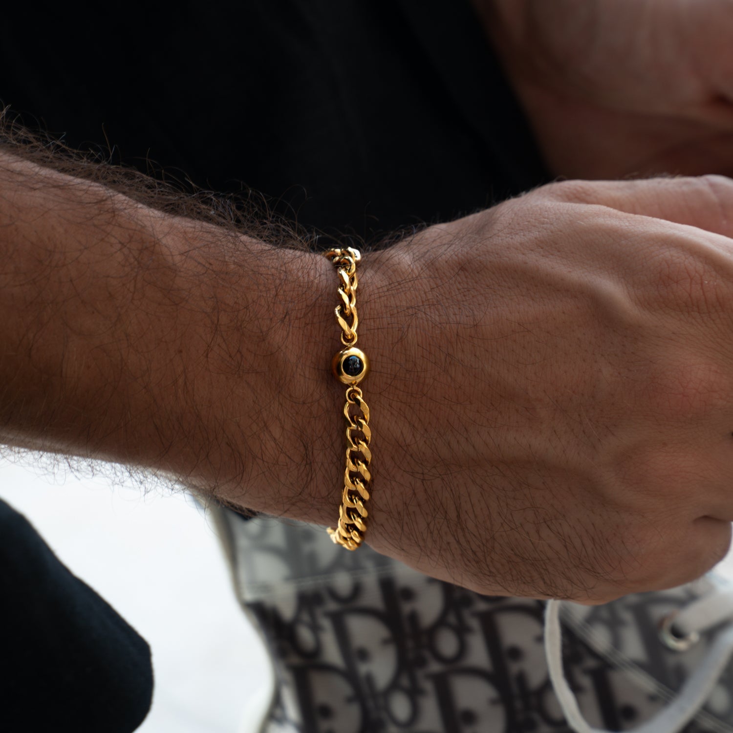 Bracelet photo personnalisé avec ta photo - Chaîne cubaine