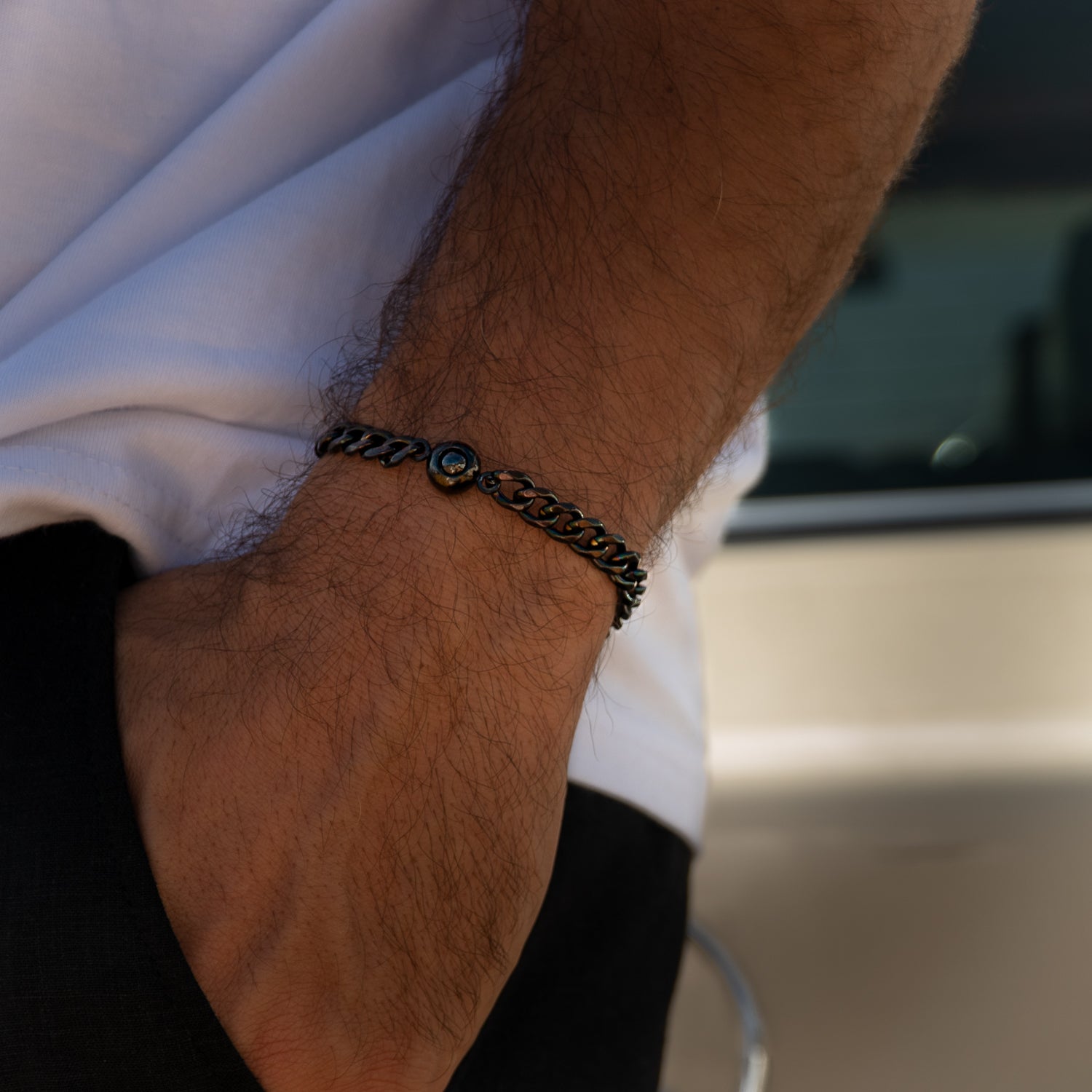 Bracelet photo personnalisé avec ta photo - Chaîne cubaine