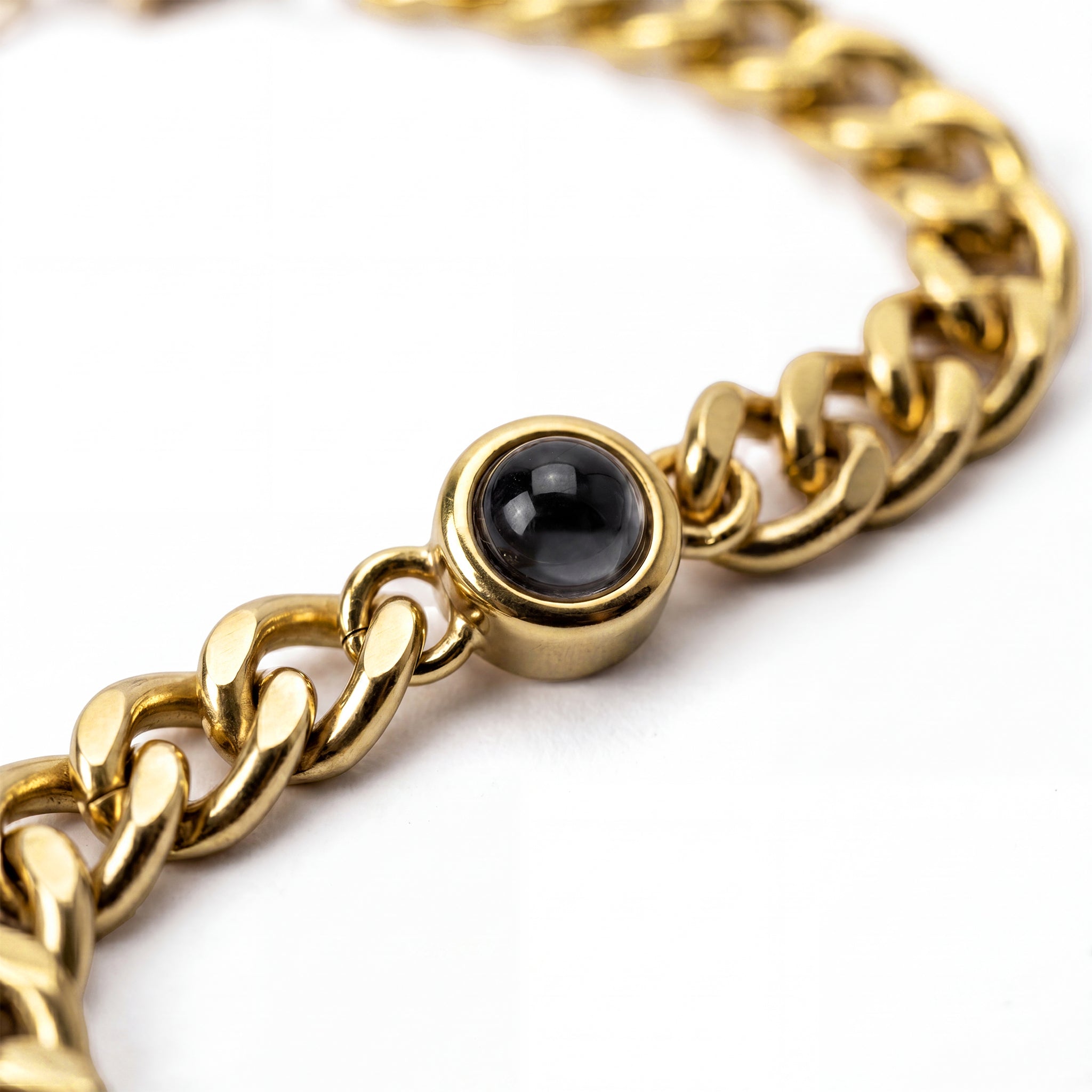 Bracelet photo personnalisé avec ta photo - Chaîne cubaine