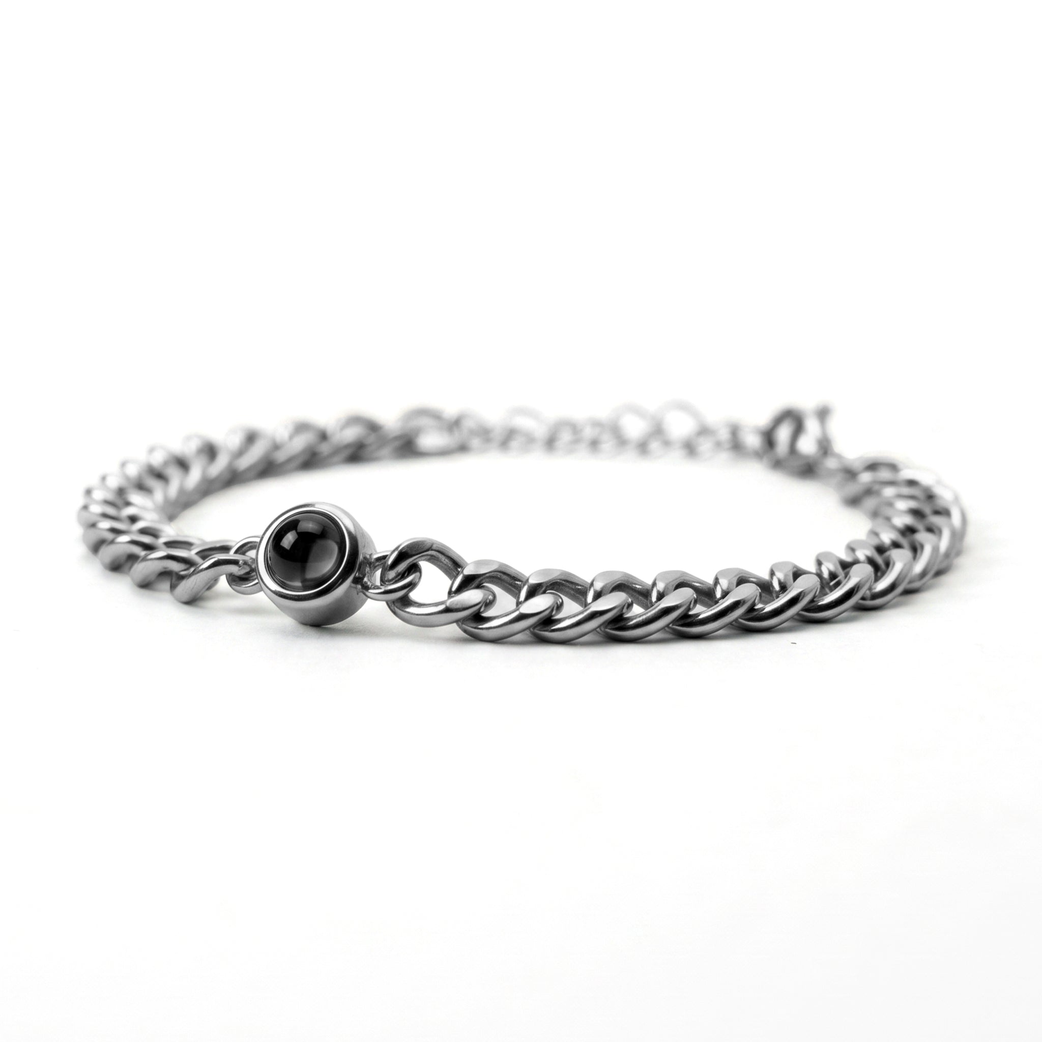 Bracelet photo personnalisé avec ta photo - Chaîne cubaine