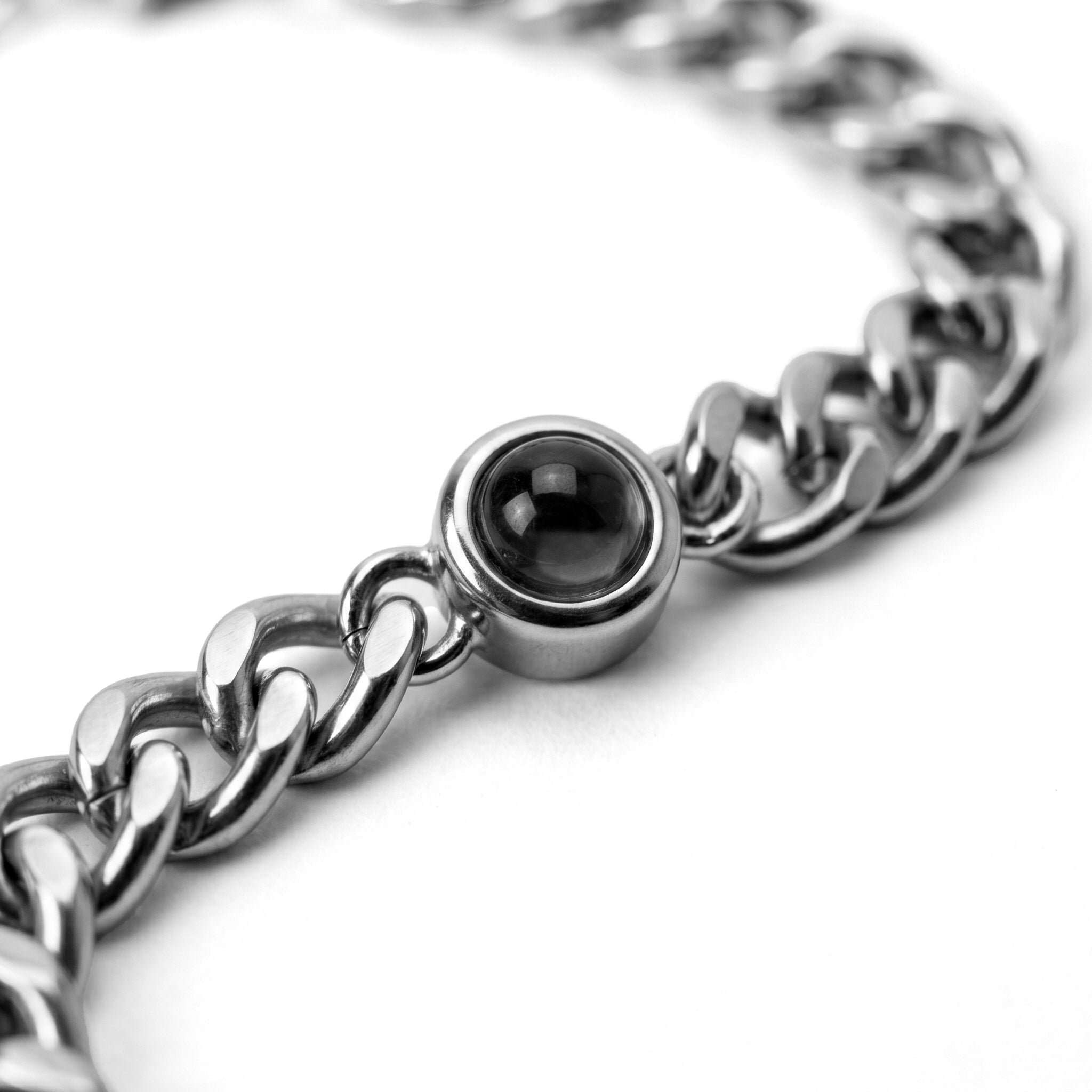 Bracelet photo personnalisé avec ta photo - Chaîne cubaine