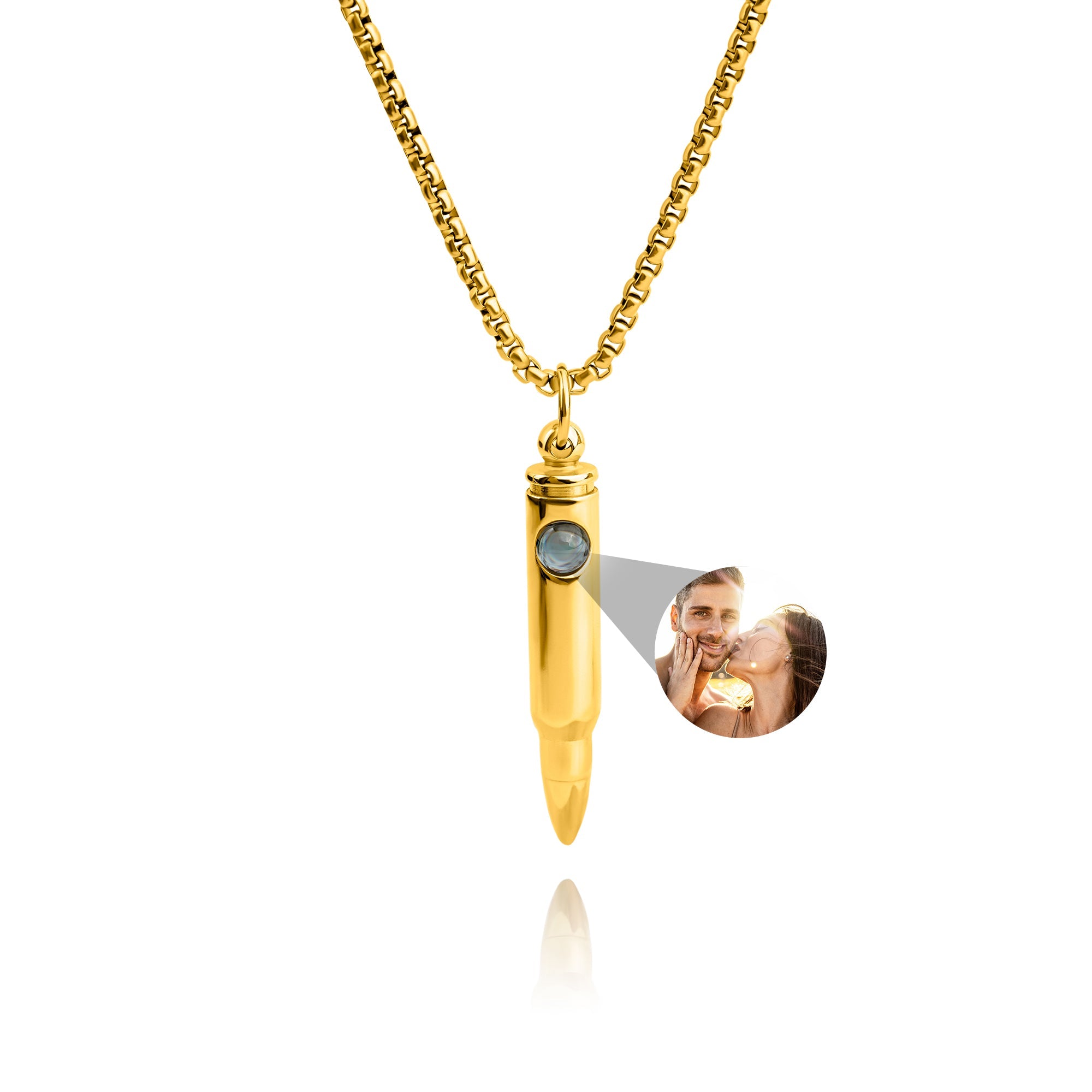 Collier photo personnalisé avec votre propre photo - Maverick