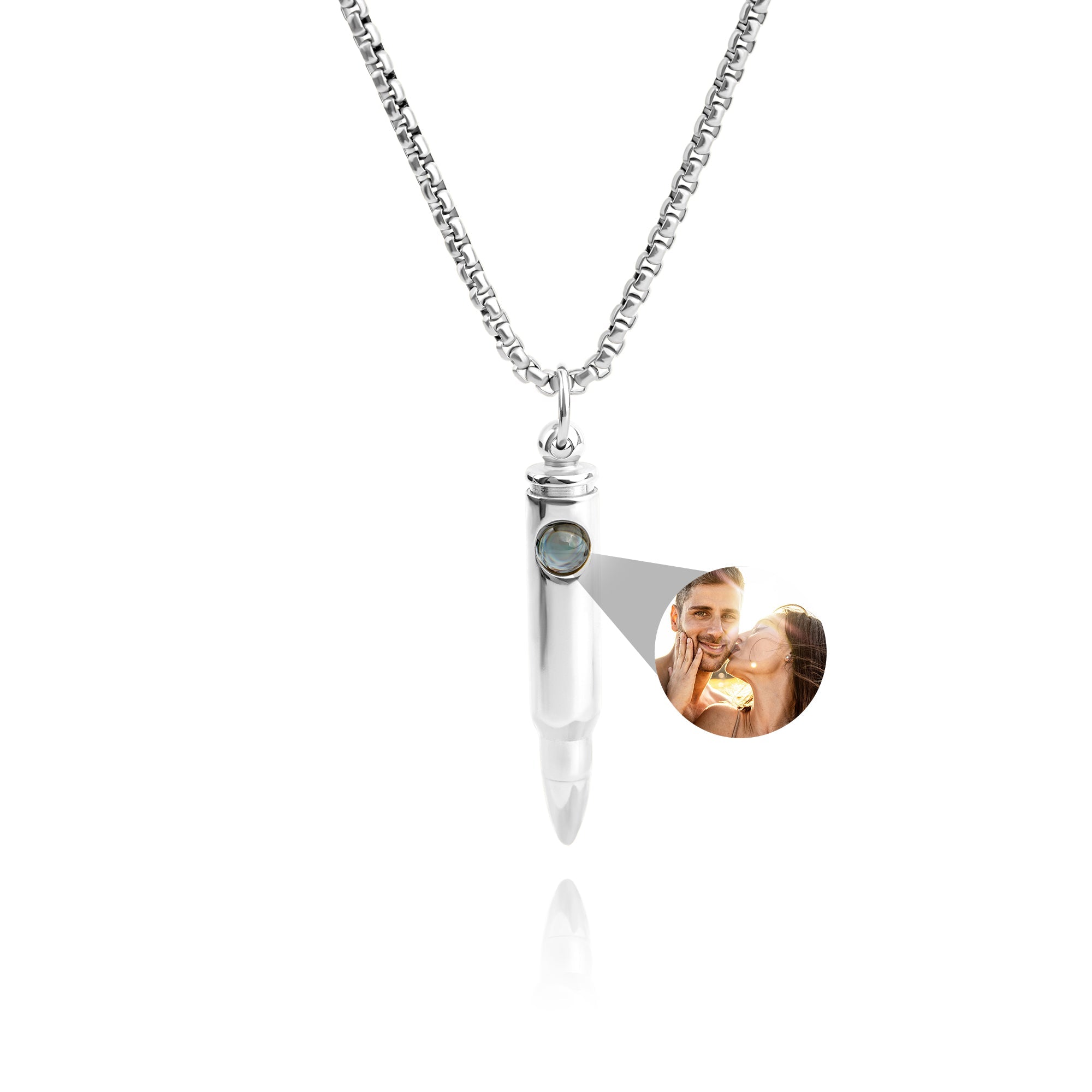 Collier photo personnalisé avec votre propre photo - Maverick
