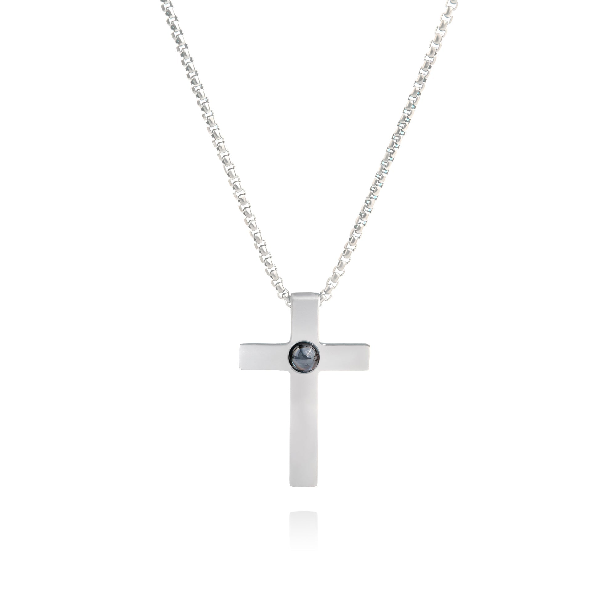 Collier photo personnalisé avec votre propre photo - Croix