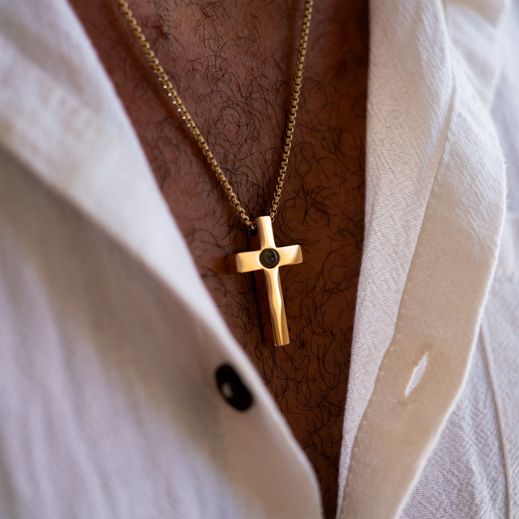 Collier photo personnalisé avec votre propre photo - Croix