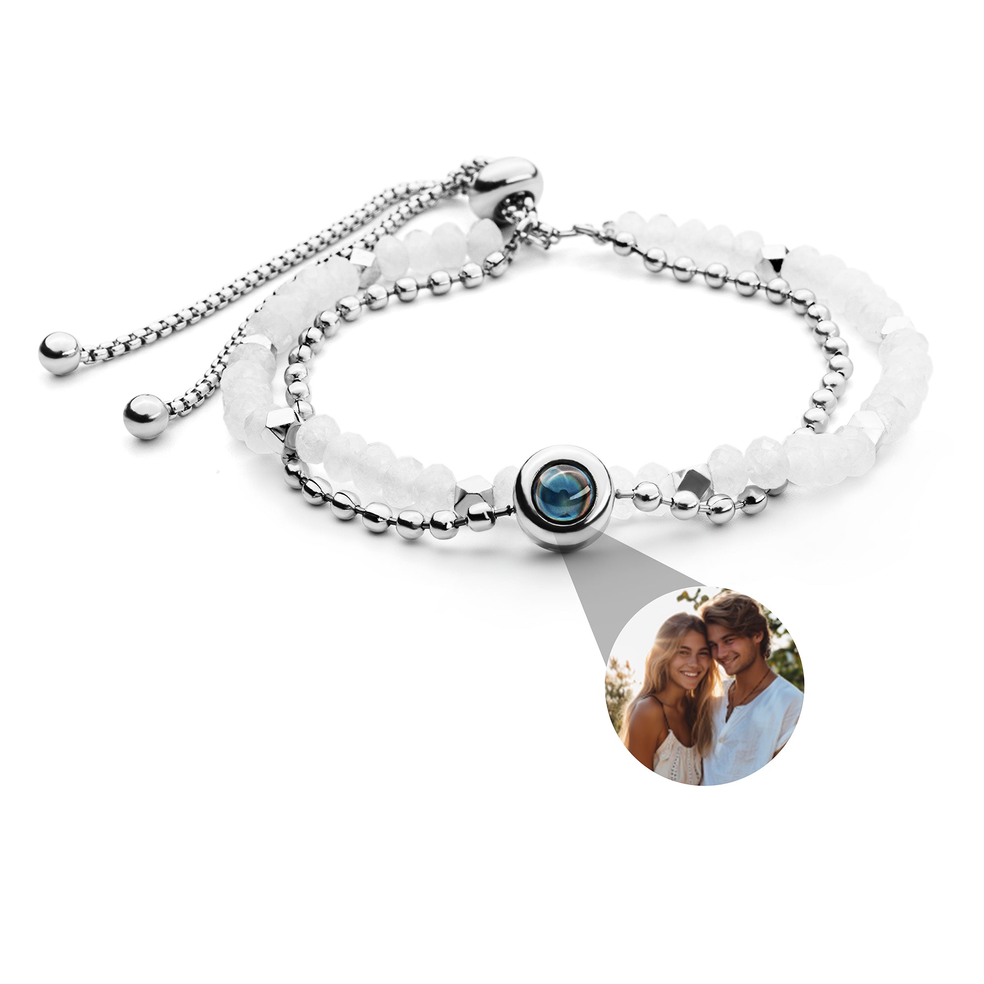 Bracelet photo personnalisé avec ta photo - Cristal