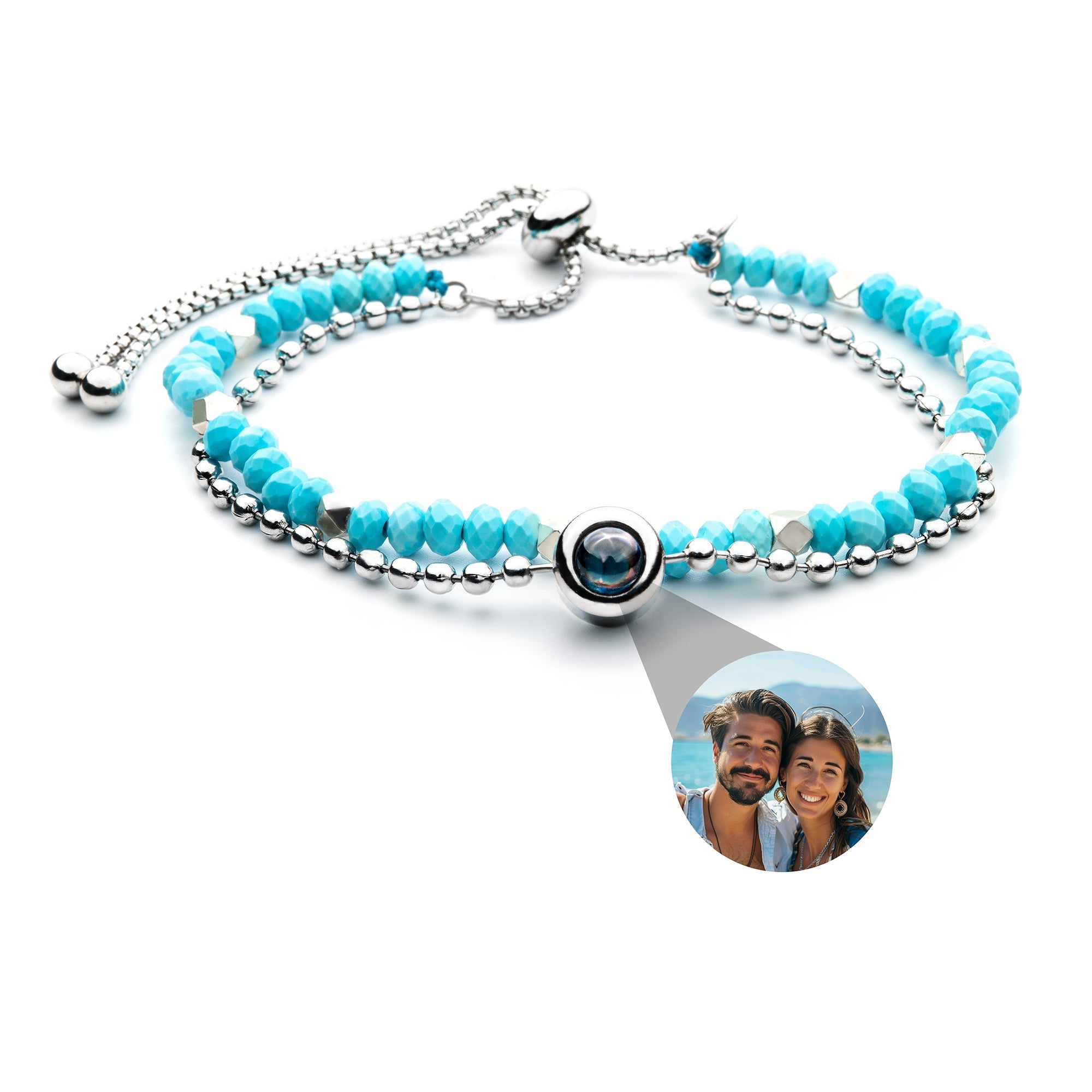 Bracelet photo personnalisé avec ta photo - Cristal