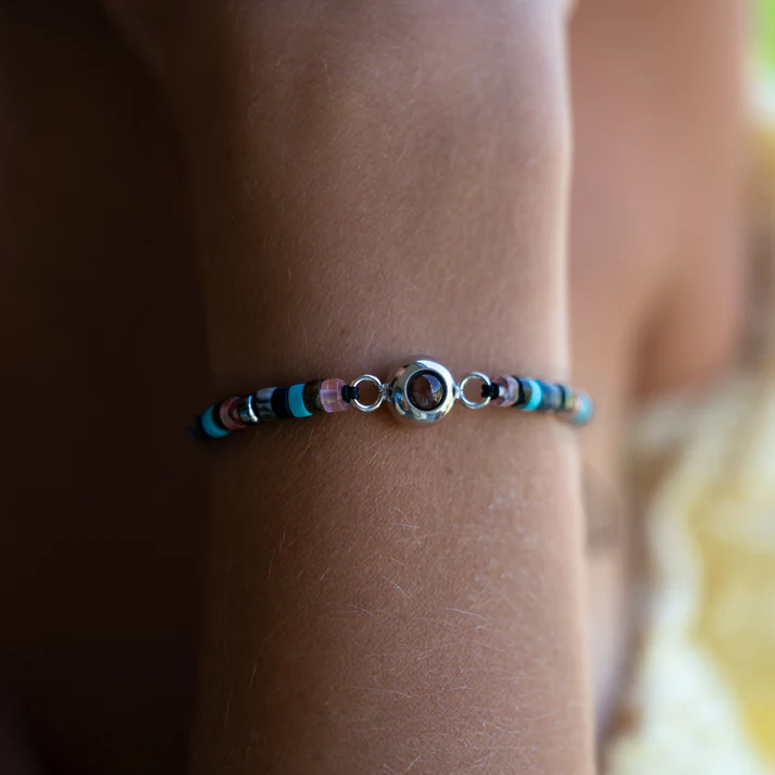 Bracelet photo personnalisé avec votre photo - Perle Heishi