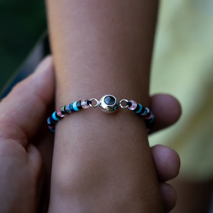 Bracelet photo personnalisé avec votre photo - Perle Heishi