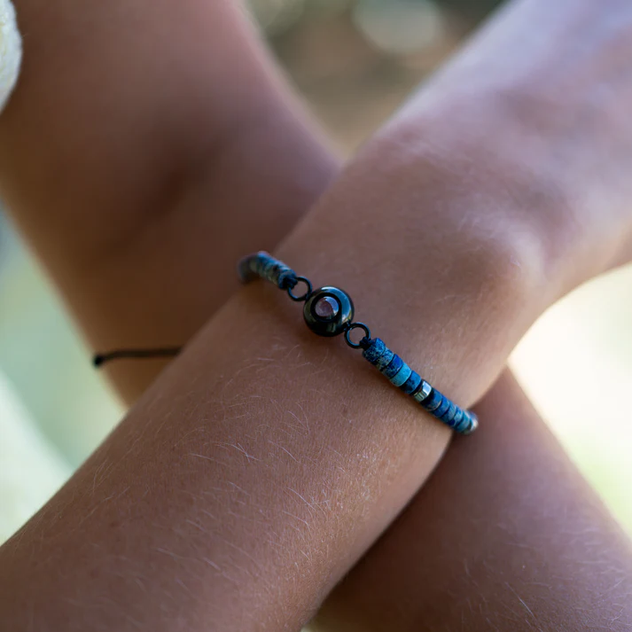 Bracelet photo personnalisé avec votre photo - Perle Heishi