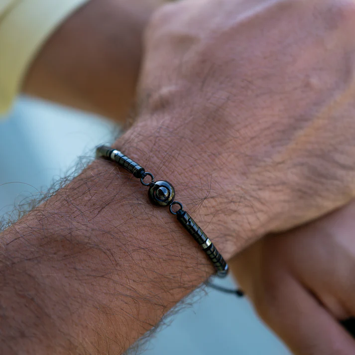 Bracelet photo personnalisé avec votre photo - Perle Heishi