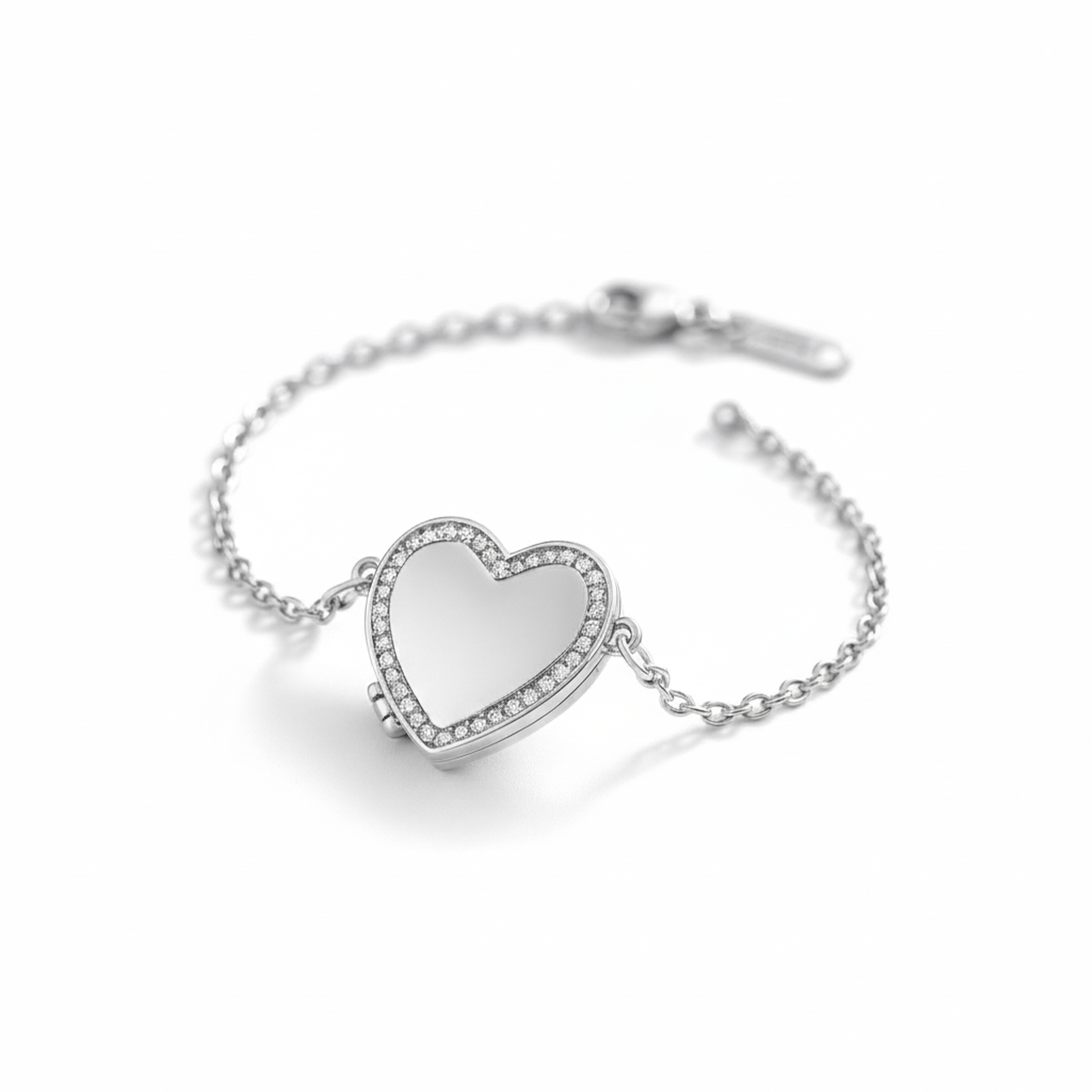 Bracelet médaillon photo - Cœur