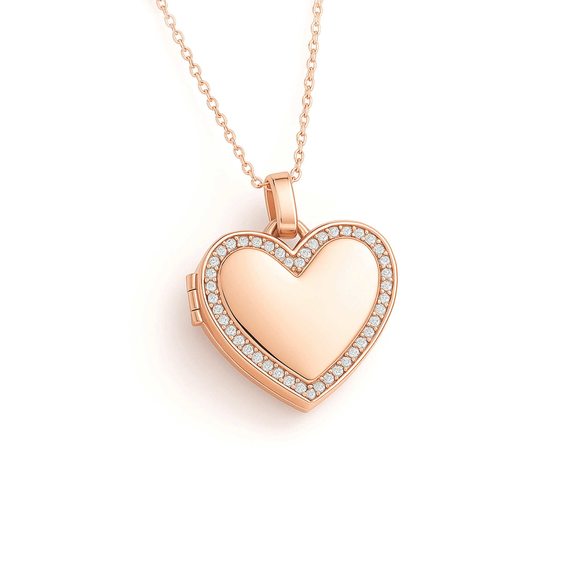 Collier médaillon photo - Cœur
