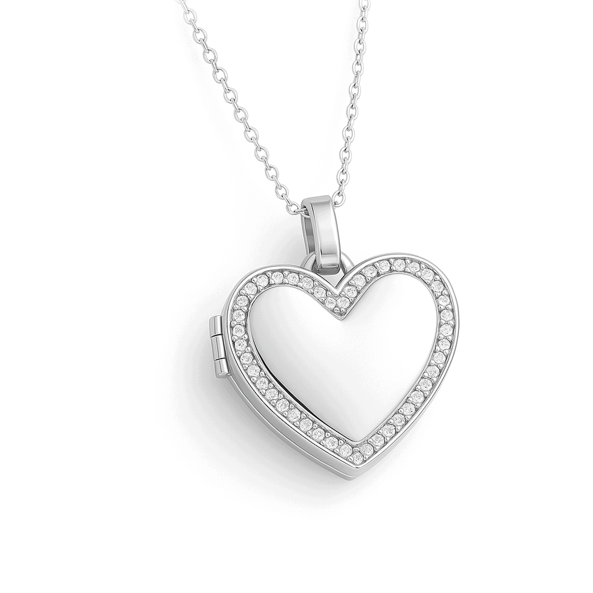 Collier médaillon photo - Cœur
