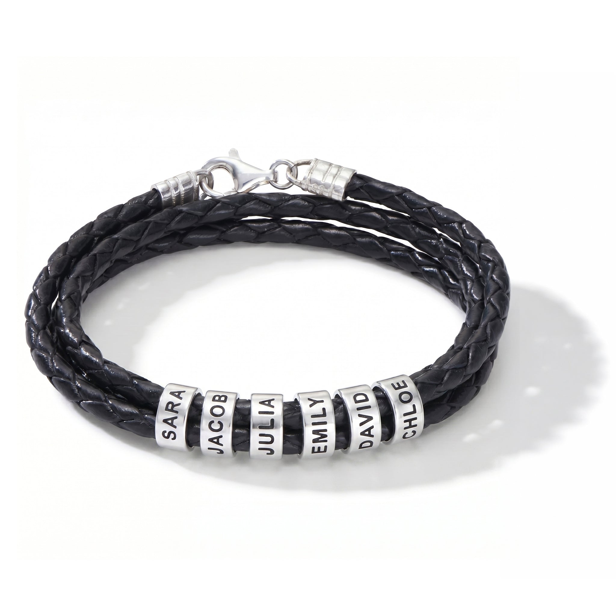 Bracelet en cuir avec gravure