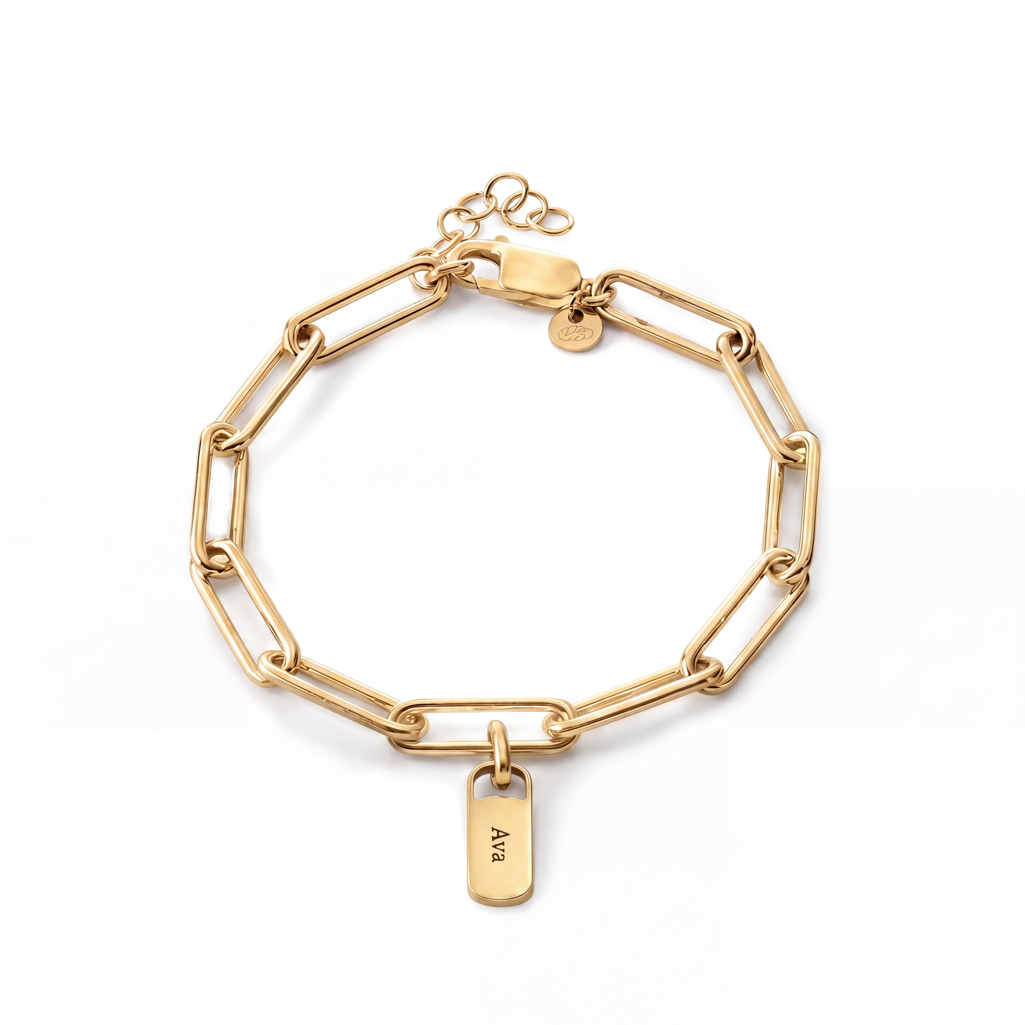 Bracelet personnalisé avec médailles gravées