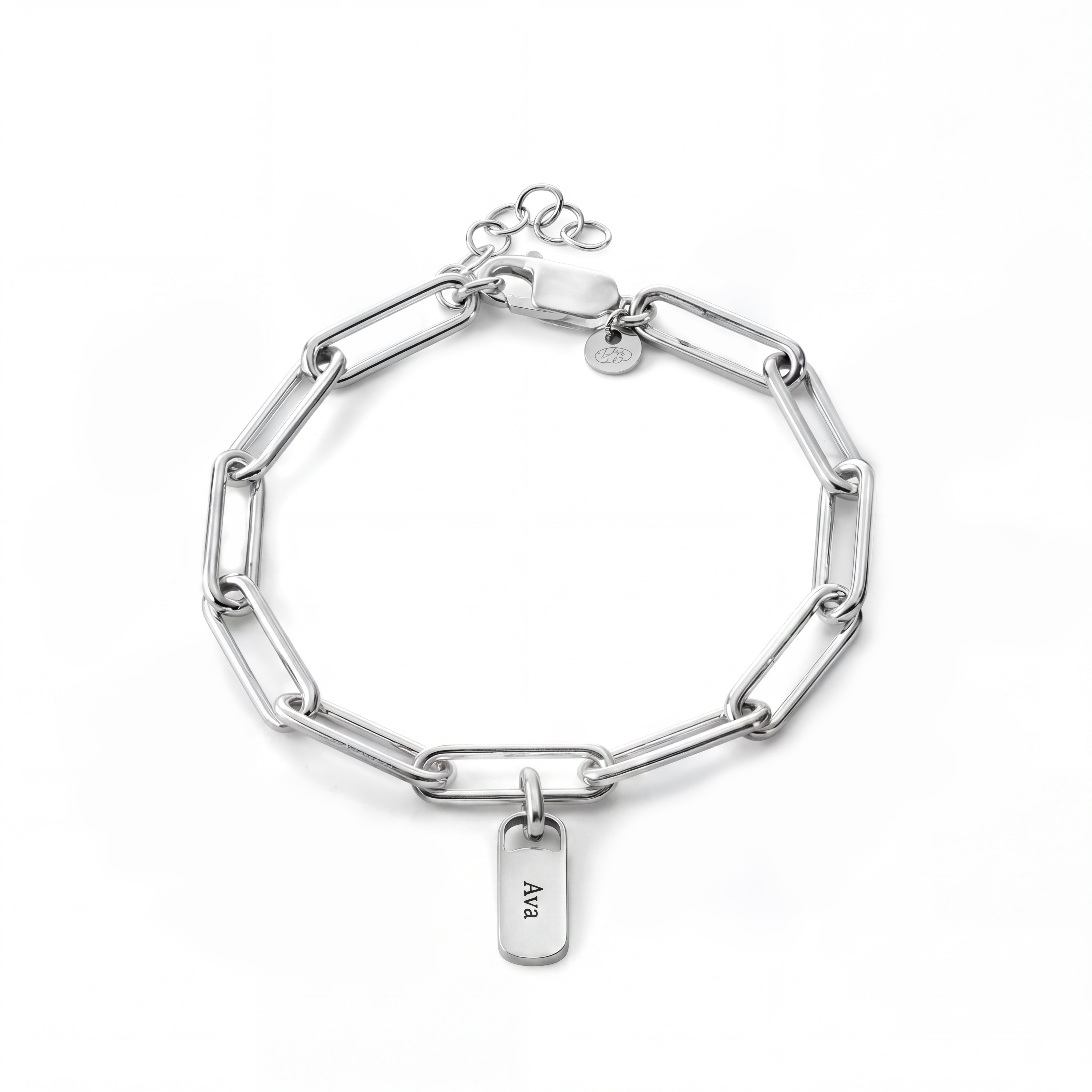 Bracelet personnalisé avec médailles gravées