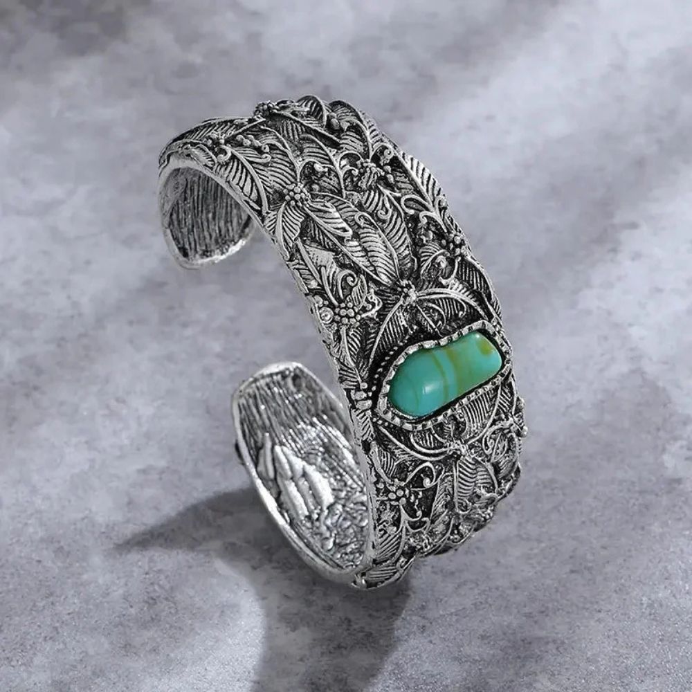 Bracelet vintage en pierre turquoise