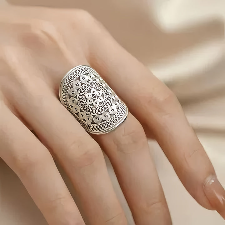 Bague Cocktail Vintage en Argent