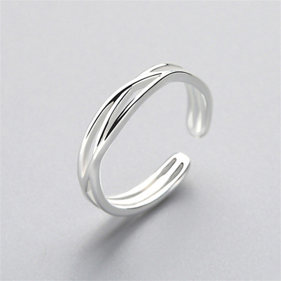 Bague Vintage Argent Multicross