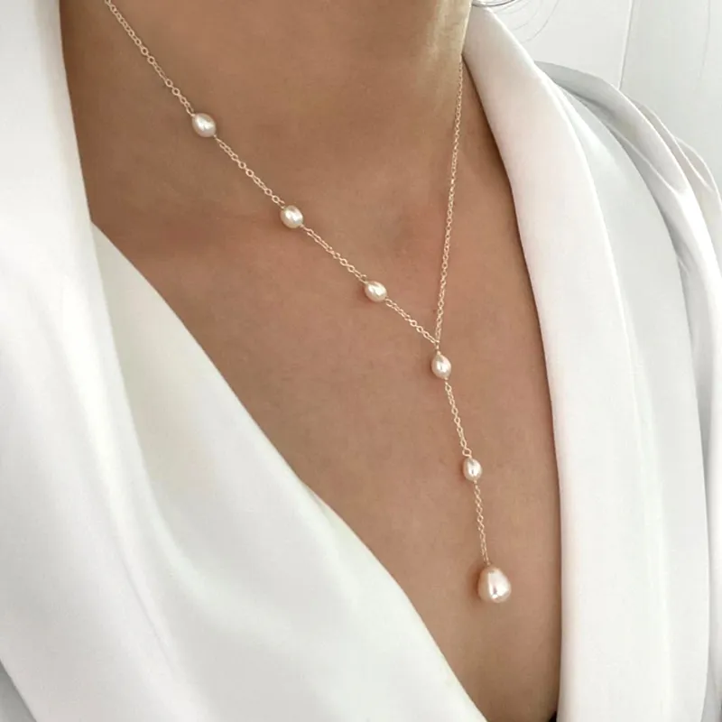 Collier de perles pendentif vintage