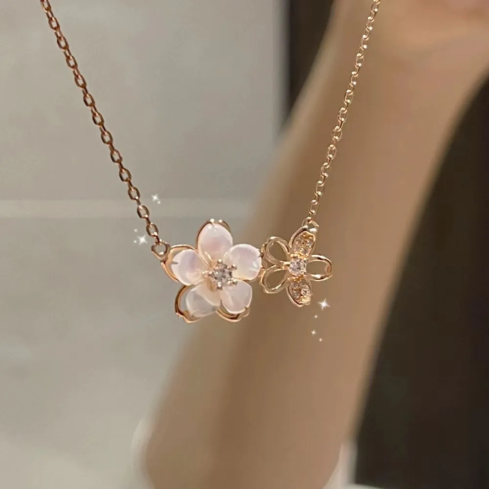 Collier marguerite vintage en cristal