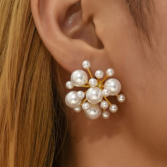 Boucles d'oreilles élégantes Perles de pluie