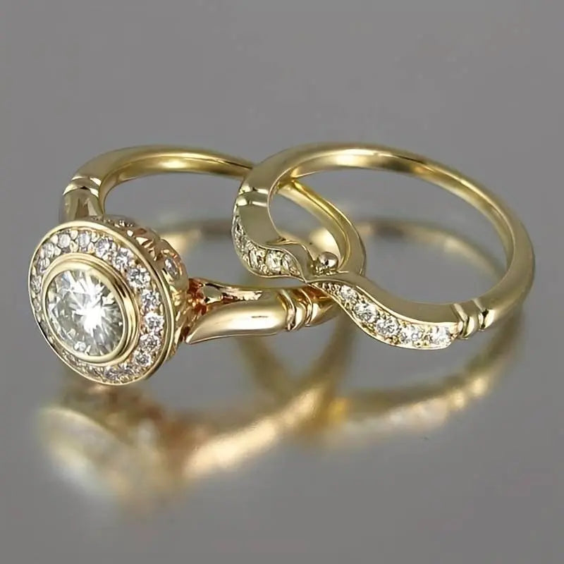 Bague Vintage Ornée de Zircons