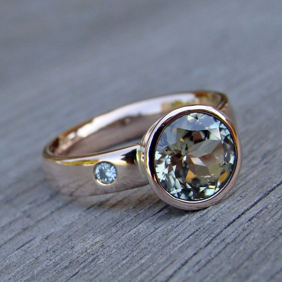 Bague vintage Sky Glass
