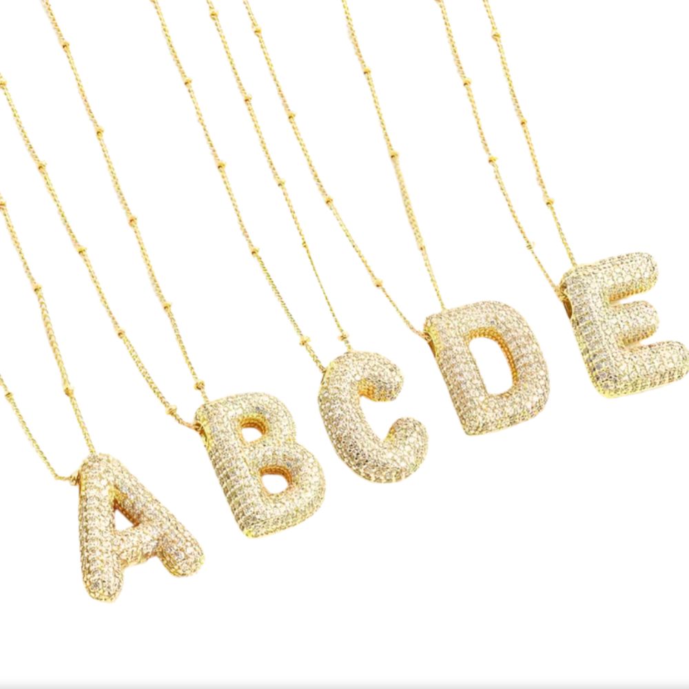 Parure de colliers à initiales Bubble Letter