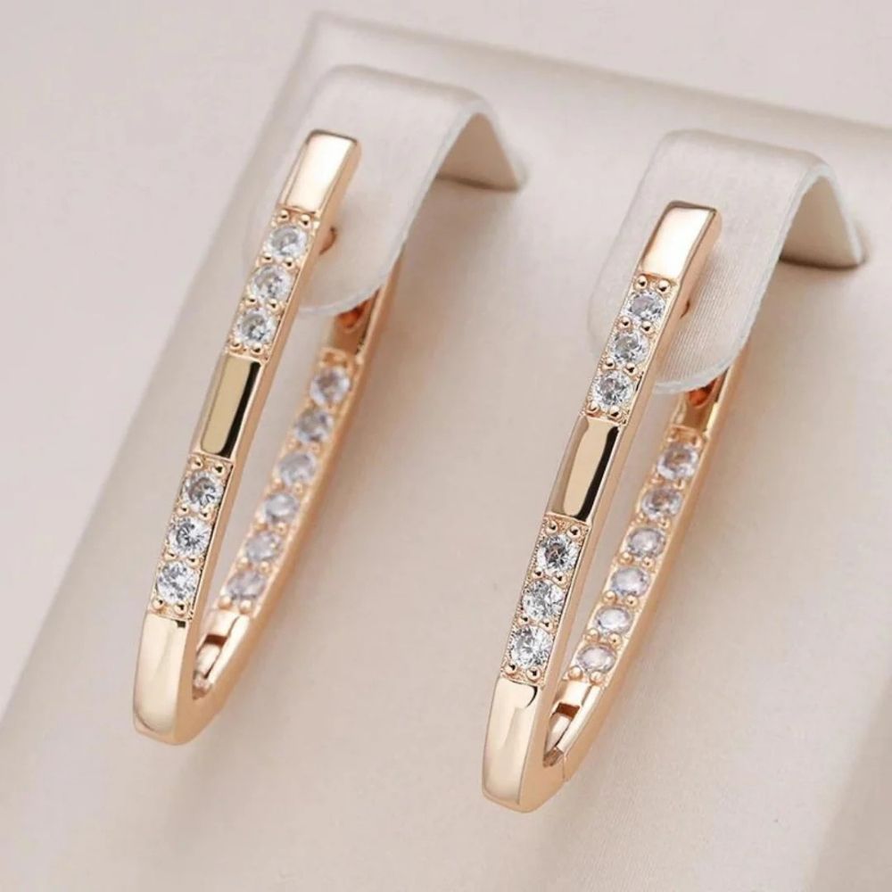 Boucles d'oreilles en zircone Sylvia Elegant