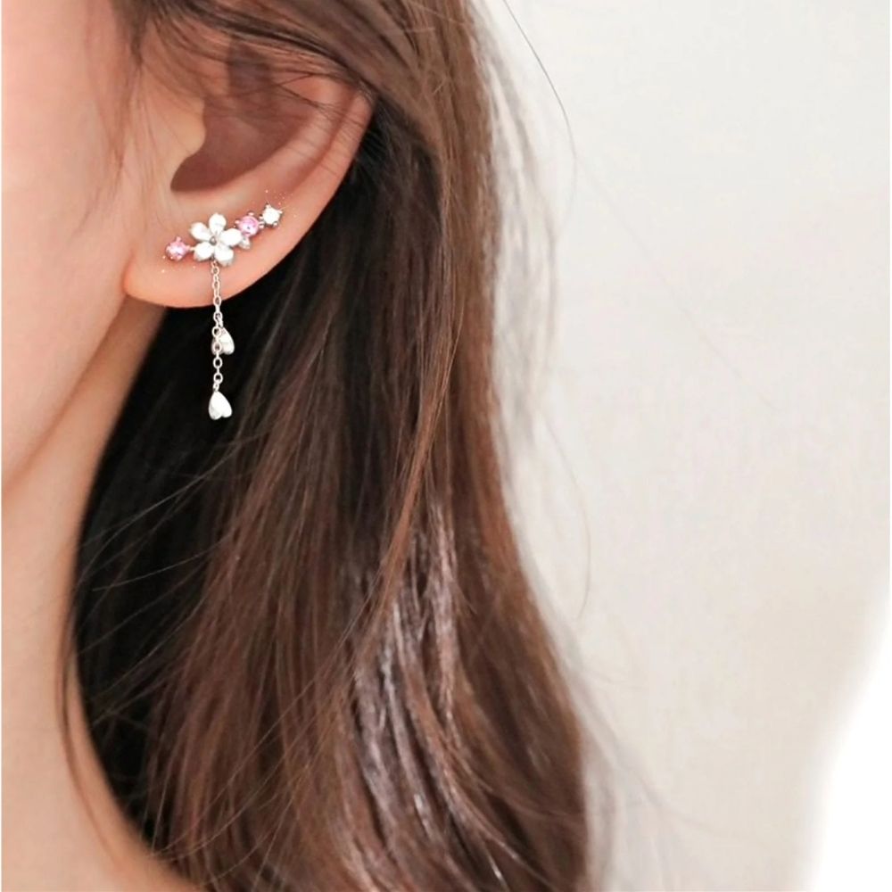 Boucles d'oreilles Fleur de cerisier